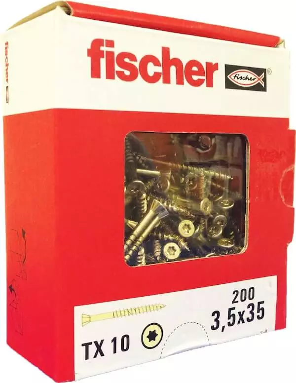 Саморезы Fisher 35*3.5 мм (3 уп.× 200 шт.)